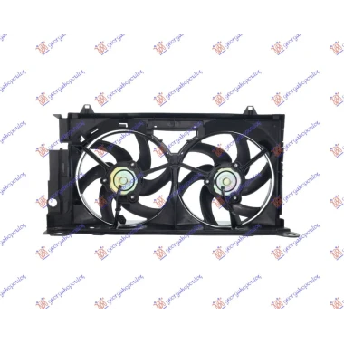 VENTILATOR KOMPLET (DUPLI) +A/C BENZIN