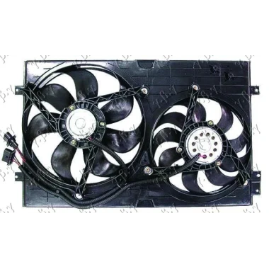 VENTILATOR KOMPLET (DUPLI) BENZIN-DIZEL