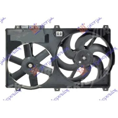 VENTILATOR KOMPLET DUPLI(BEN-DIZ) +A/C