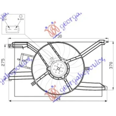 VENTILATOR KOMPLET (JEDAN) BENZIN