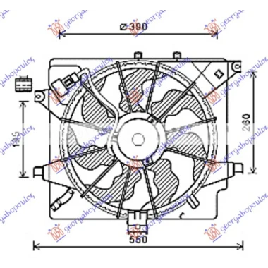 VENTILATOR KOMPLET (TIP HALLA)