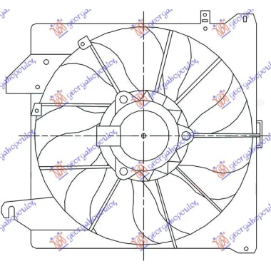 VENTILATOR KOMPLET(JEDAN) -A/C BEN-DIZ