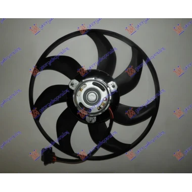 VENTILATOR MOT+EL.(390mm) (3P) TEMIC TIP