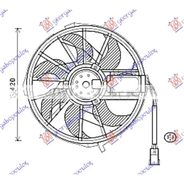 VENTILATOR (MOTOR I VENT.) (420mm)