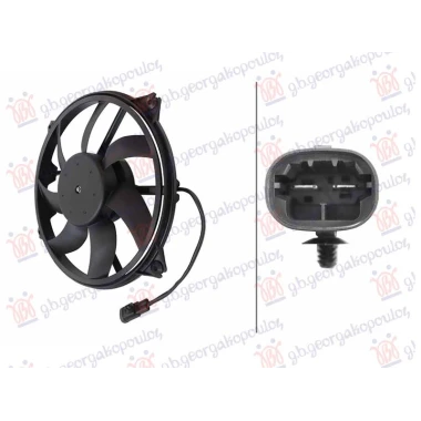 VENTILATOR (MOTOR+ELISA) (2 PIN) (388mm)