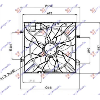 VENTILATORI KOMPL. BENZ. - DIZEL (485mm)