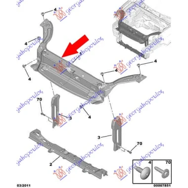 VEZNI LIM GORNJI METAL HDI