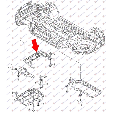 ZASTITA MOTORA BENZ (MALA)(ALUMINIJUM)