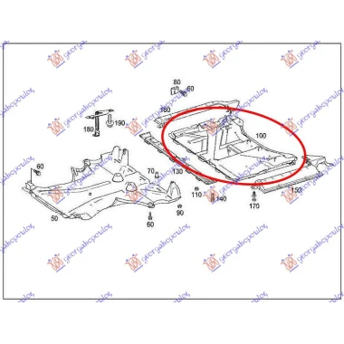 ZASTITA MOTORA ISPOD ALTERNATORA ZADNJA