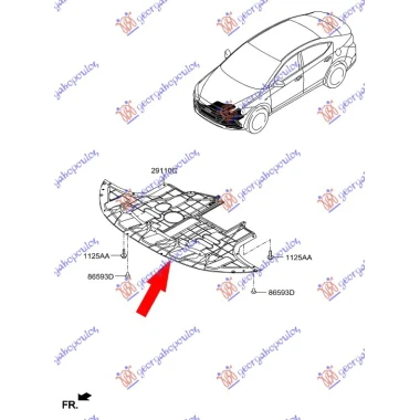ZASTITA MOTORA ISPOD BRANIKA PLASTICNA