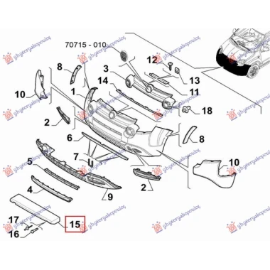 ZASTITA MOTORA ISPOD BRANIKA PLASTICNA (O)