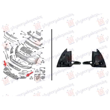 ZASTITA MOTORA ISPOD BRANIKA PLASTICNA (SET L+D)