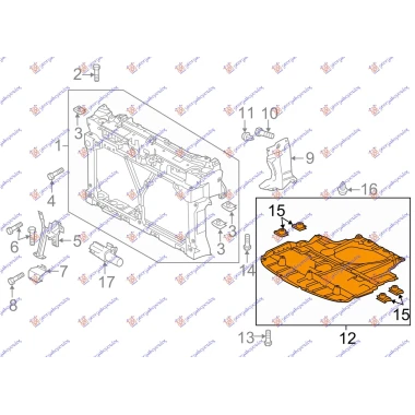 ZASTITA MOTORA PLASTICNA 1.8 BENZIN