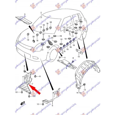 ZASTITA MOTORA PLASTICNA