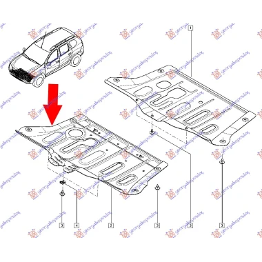 ZASTITA MOTORA PLASTICNA (2WD)